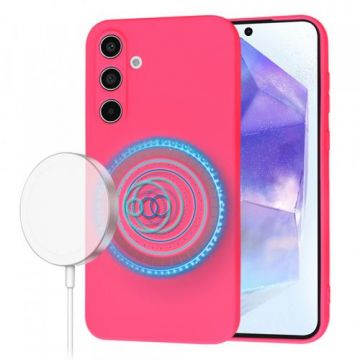 Husa MagSafe pentru Samsung Galaxy A55 5G A556, Techsuit, SoftFlex, Roz Inchis Husa MagSafe pentru Samsung Galaxy A55 5G A556, Techsuit, SoftFlex, Roz Inchis