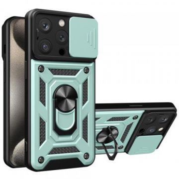 Husa pentru Apple iPhone 15 Pro, Techsuit, CamShield, Verde Husa pentru Apple iPhone 15 Pro, Techsuit, CamShield, Verde