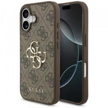 Husa pentru Apple iPhone 17, Guess, 4G Big Logo (Maro)