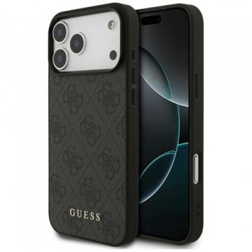 Husa pentru Apple iPhone 17 Pro Max, Guess, 4G Classic (Negru)