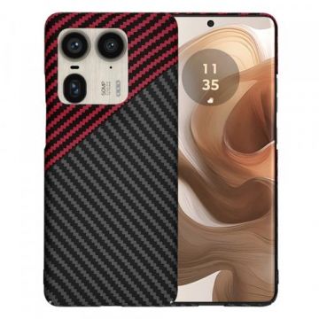 Husa pentru Motorola Edge 50 Ultra, Techsuit, Carbonite FiberShell, Neagra Rosie Husa pentru Motorola Edge 50 Ultra, Techsuit, Carbonite FiberShell, Neagra Rosie