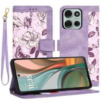 Husa pentru Motorola Moto G75, Techsuit FlipCraft (Mov)