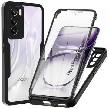 Husa pentru Oppo Reno12 Pro, Techsuit, ColorVerse 360, Neagra Husa pentru Oppo Reno12 Pro, Techsuit, ColorVerse 360, Neagra