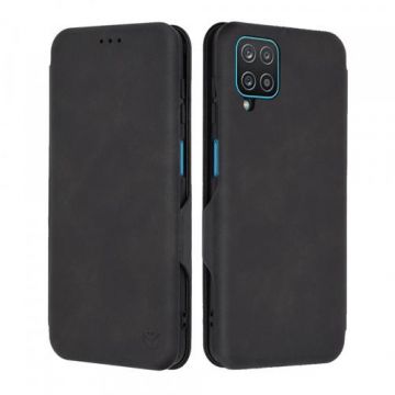 Husa pentru Samsung Galaxy A12 Nacho A127 / A12 A125, Techsuit, Safe Wallet Plus (Negru)