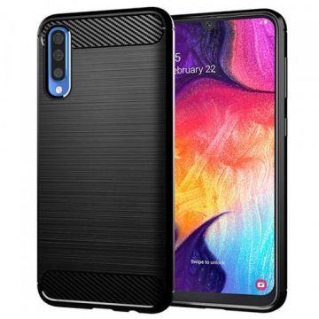 Husa pentru Samsung Galaxy A50s A507 / A30s A307 / A50 A505, Techsuit, Carbon, Neagra Husa pentru Samsung Galaxy A50s A507 / A30s A307 / A50 A505, Techsuit, Carbon, Neagra