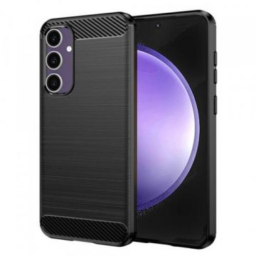 Husa pentru Samsung Galaxy S23 FE S711, Techsuit Carbon (Negru) Husa pentru Samsung Galaxy S23 FE S711, Techsuit Carbon (Negru)