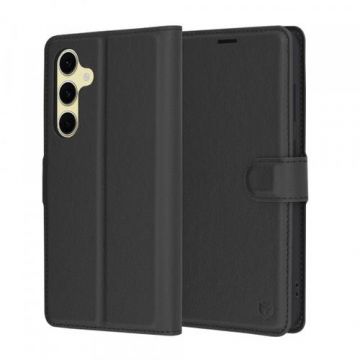 Husa pentru Samsung Galaxy S24 FE S721, Techsuit, Leather Folio, Neagra Husa pentru Samsung Galaxy S24 FE S721, Techsuit, Leather Folio, Neagra