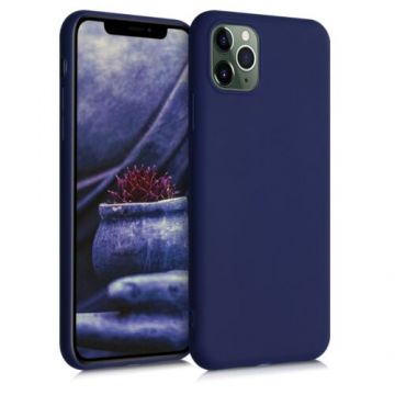 Husa pentru Apple iPhone 11 Pro Max, Silicon, Albastru, 49789.182