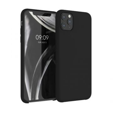 Husa pentru Apple iPhone 11 Pro Max, Silicon, Negru, 49725.01