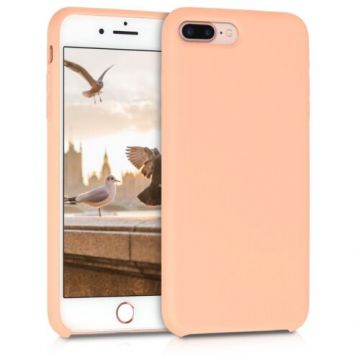 Husa pentru Apple iPhone 8 Plus/iPhone 7 Plus, Silicon, Bej, 40842.138