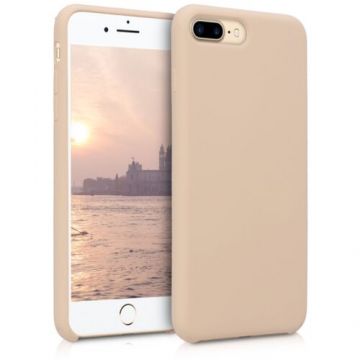 Husa pentru Apple iPhone 8 Plus/iPhone 7 Plus, Silicon, Bej, 40842.154