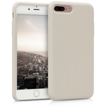 Husa pentru Apple iPhone 8 Plus/iPhone 7 Plus, Silicon, Bej, 40842.16