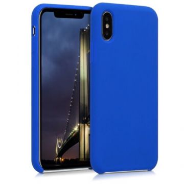 Husa pentru Apple iPhone X/iPhone XS, Silicon, Albastru, 42495.134