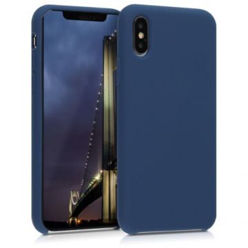 Husa pentru Apple iPhone X/iPhone XS, Silicon, Albastru, 46313.116