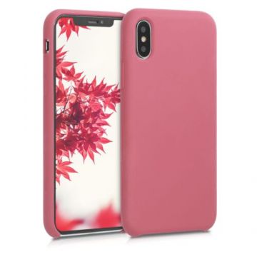 Husa pentru Apple iPhone X/iPhone XS, Silicon, Roz, 42495.167