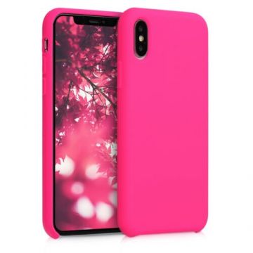 Husa pentru Apple iPhone X/iPhone XS, Silicon, Roz, 46313.08