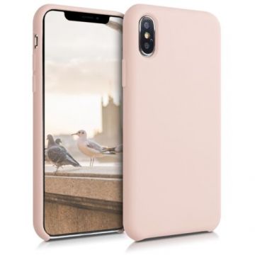 Husa pentru Apple iPhone X/iPhone XS, Silicon, Roz, 46313.10