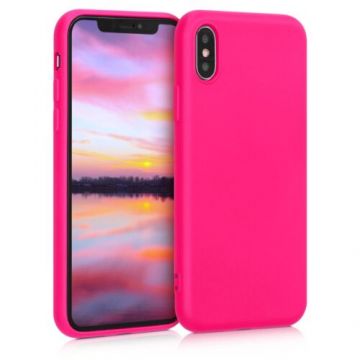 Husa pentru Apple iPhone X/iPhone XS, Silicon, Roz, 49982.77