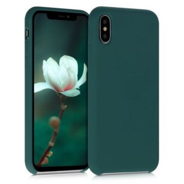 Husa pentru Apple iPhone X/iPhone XS, Silicon, Verde, 42495.184