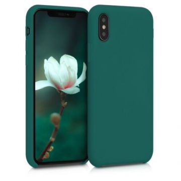 Husa pentru Apple iPhone X/iPhone XS, Silicon, Verde, 46313.184