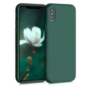 Husa pentru Apple iPhone X/iPhone XS, Silicon, Verde, 52975.169