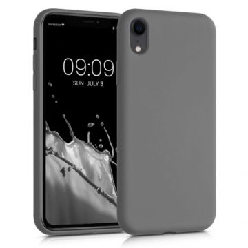 Husa pentru Apple iPhone XR, Silicon, Gri, 49983.155