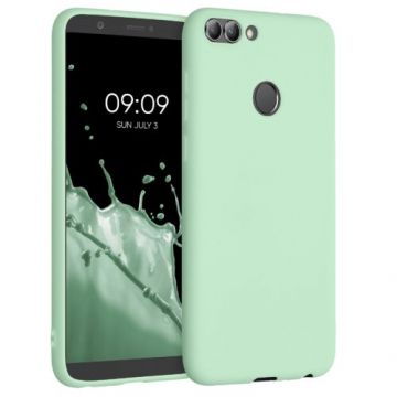 Husa pentru Huawei P Smart/Enjoy 7s, Silicon, Verde, 44124.50