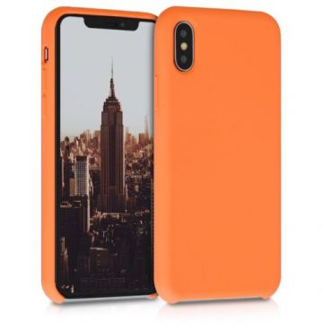 Husa pentru iPhone X/iPhone XS, Silicon, Portocaliu, 46313.150