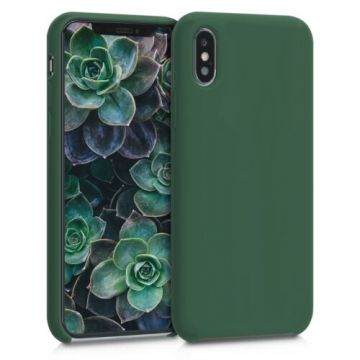 Husa pentru iPhone X/iPhone XS, Silicon, Verde, 46313.80