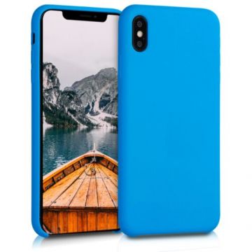 Husa pentru iPhone XS Max, Silicon, Albastru, 45909.157