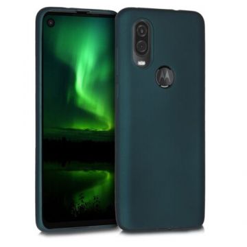 Husa pentru Motorola One Vision, Silicon, Verde, 49914.14