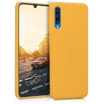 Husa pentru Samsung Galaxy A50, Silicon, Galben, 48054.143