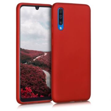 Husa pentru Samsung Galaxy A50, Silicon, Rosu, 48056.36