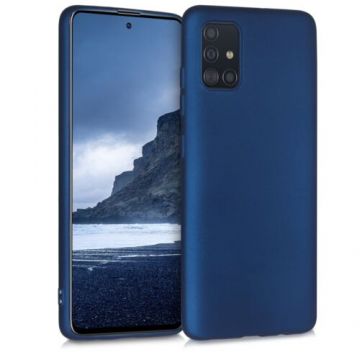 Husa pentru Samsung Galaxy A51, Silicon, Albastru, 51201.64