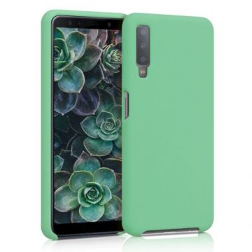 Husa pentru Samsung Galaxy A7 (2018), Silicon, Verde, 47730.147