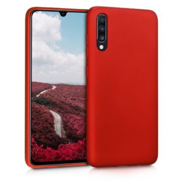 Husa pentru Samsung Galaxy A70, Silicon, Rosu, 48430.36