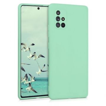 Husa pentru Samsung Galaxy A71 5G, Silicon, Verde, 53020.176