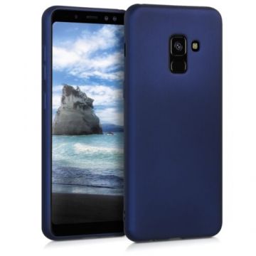 Husa pentru Samsung Galaxy A8 (2018), Silicon, Albastru, 45634.64