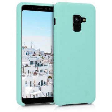 Husa pentru Samsung Galaxy A8 (2018), Silicon, Verde, 46378.50