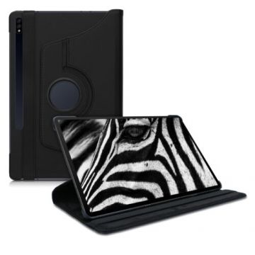 Husa pentru Samsung Galaxy Tab S7 Plus, Piele ecologica, Negru, 52925.01