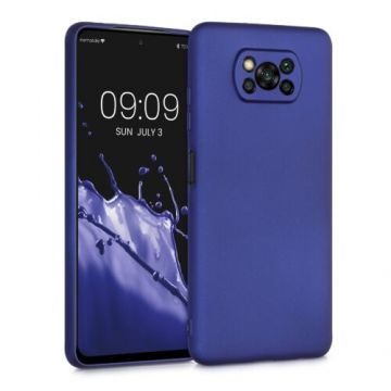 Husa pentru Xiaomi Poco X3 (NFC), Silicon, Albastru, 53483.64