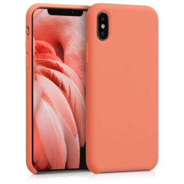 Husa pentru Apple iPhone X/iPhone XS, Silicon, Rose Gold, 42495.144