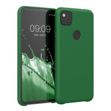 Husa pentru Google Pixel 4a, Silicon, Verde, 52549.227, Kwmobile