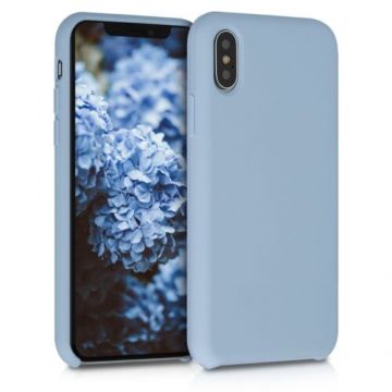 Husa pentru iPhone X/iPhone XS, Silicon, Albastru, 46313.161