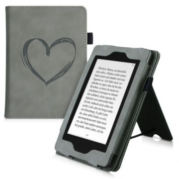 Husa pentru Kindle Paperwhite 10, Piele ecologica, Gri, Kwmobile, 50222.03