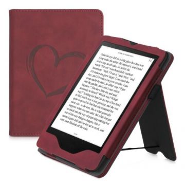 Husa pentru Kindle Paperwhite 11, Piele ecologica, Rosu, Kwmobile, 56262.02