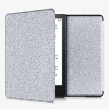 Husa pentru Kindle Paperwhite 11, Piele ecologica, Silver, Kwmobile, 56256.20