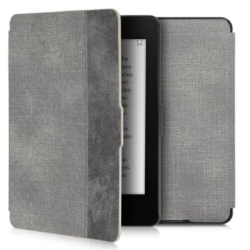 Husa pentru Kindle Paperwhite 7, Piele ecologica, Gri, 50215.01