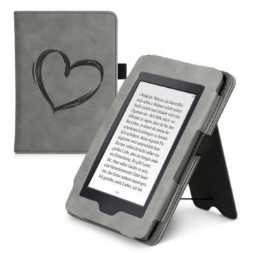 Husa pentru Kindle Paperwhite 7, Piele ecologica, Gri, Kwmobile, 55675.01