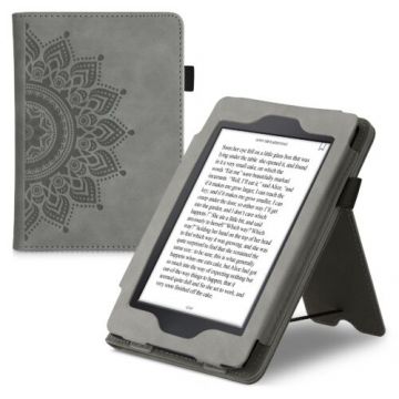 Husa pentru Kindle Paperwhite 7, Piele ecologica, Gri, Kwmobile, 55675.04